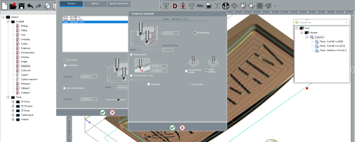TYPE EDIT cutter and toolpath setting window