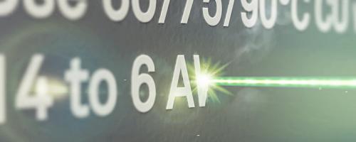 incisione plastica a laser