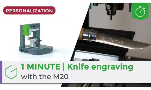 ⏱️ 1 Minute | Knife engraving with the M20