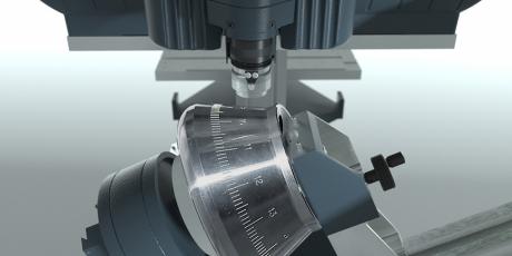 Macchina per incidere i metalli utilizzata su oggetti cilindrici